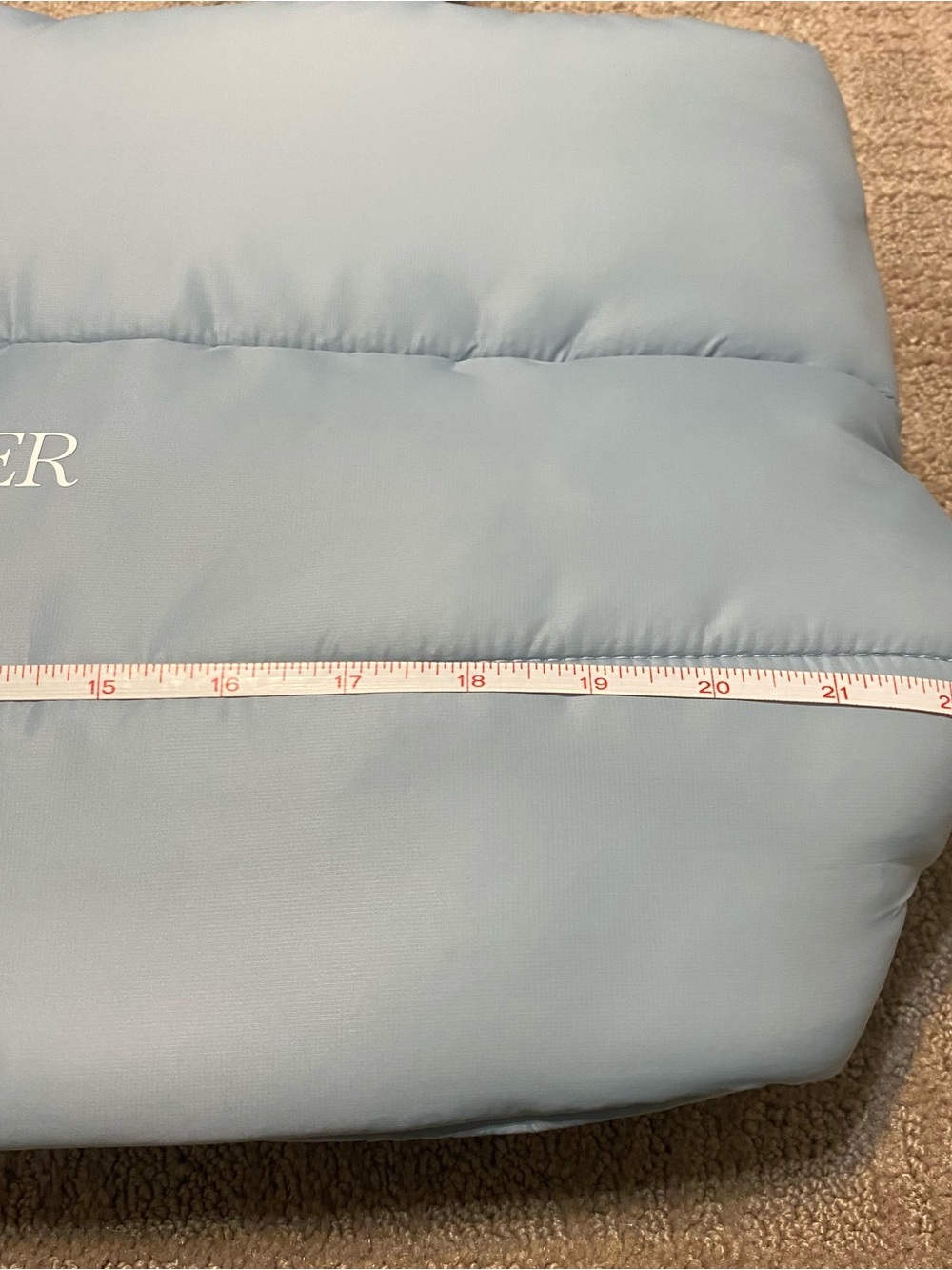 New {Sephora | Beauty Insider} Light Blue Quilted Tote Bag - Picture 5 of 14